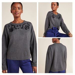 Anthropologie | NWT Tallie Beaded Sweatshirt